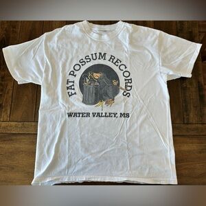 Fat Possum Records - large white graphic t-shirt